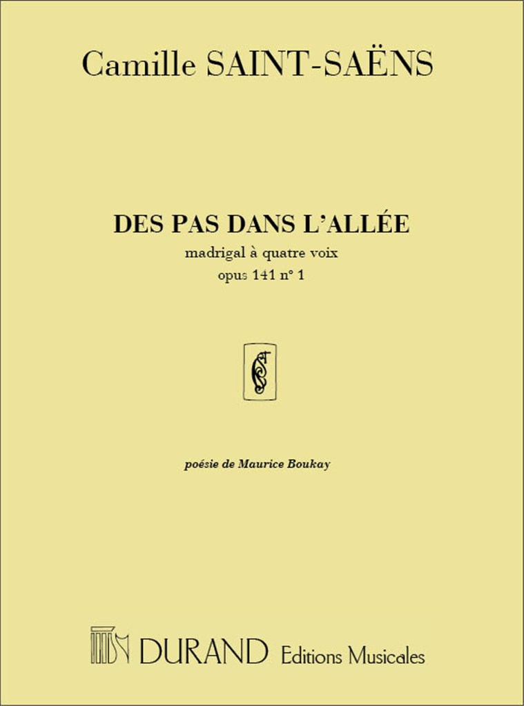 Des Pas Dans L'Allée Opus 141, N 1